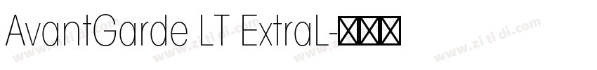 AvantGarde LT ExtraL字体转换